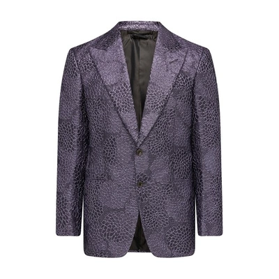 Shop Tom Ford Jacquard Jacket In Lilac