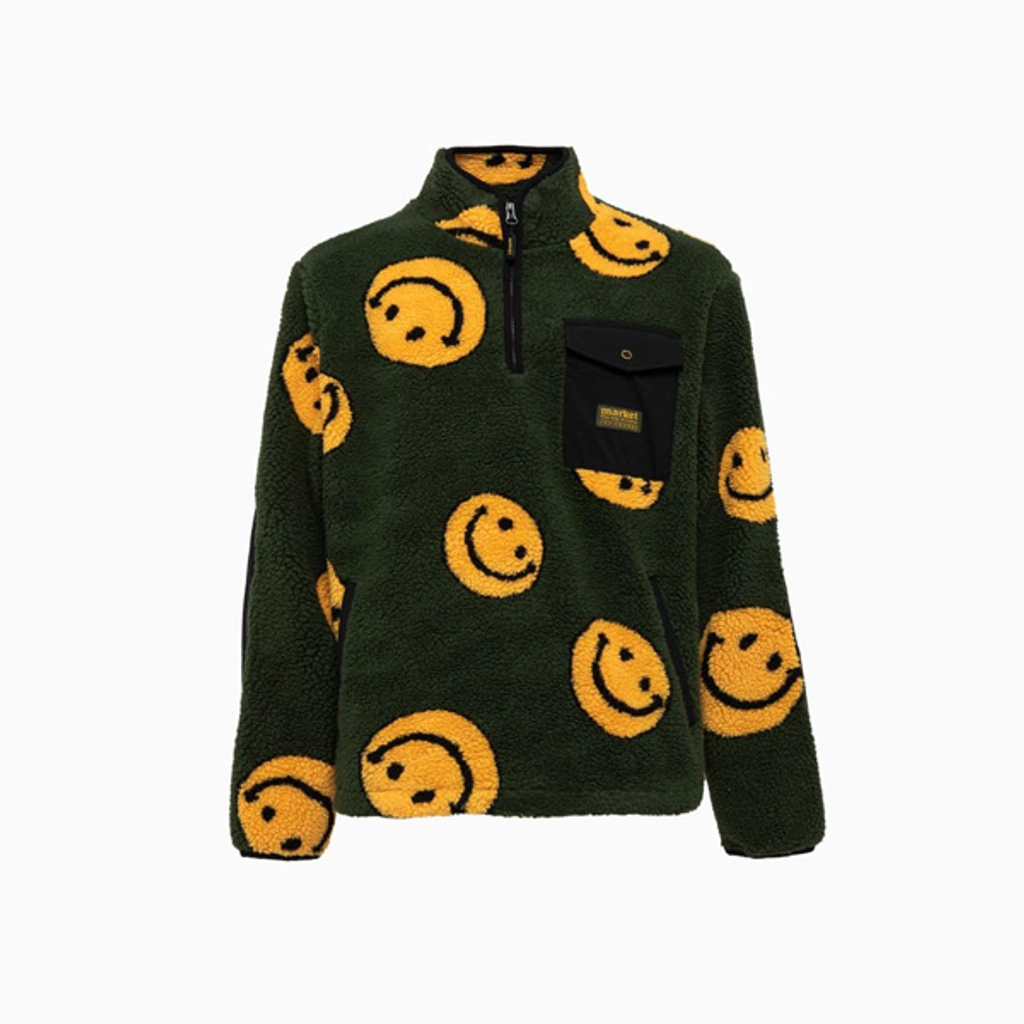 Market Smiley Aop Jacket In Black | ModeSens