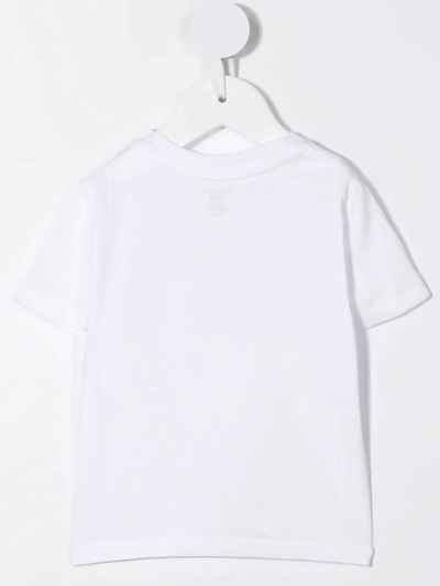 Shop Ralph Lauren Baby White T-shirt With Black Pony
