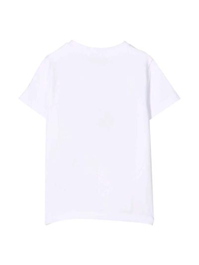 Shop Moncler White T-shirt With Print