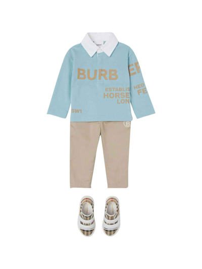 Shop Burberry Beige Trousers Baby