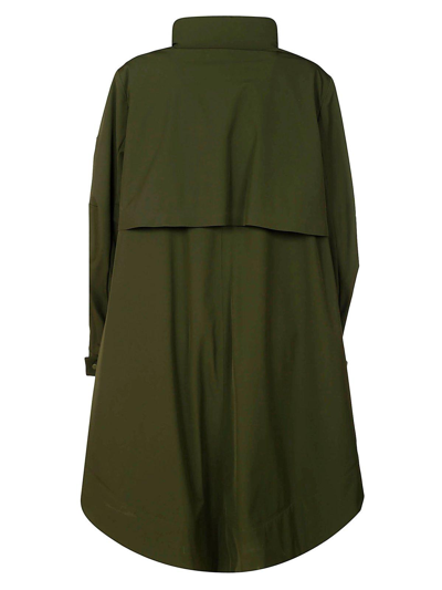 Shop Max Mara Logo Patch Layered Parka In Olive