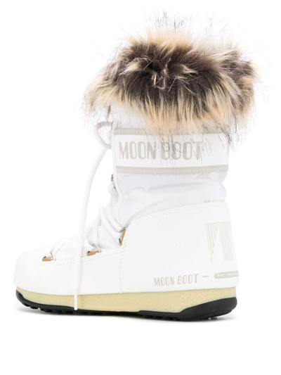 Shop Moon Boot Protecht Low Monaco White Boots In Bianco