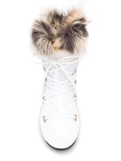 Shop Moon Boot Protecht Low Monaco White Boots In Bianco