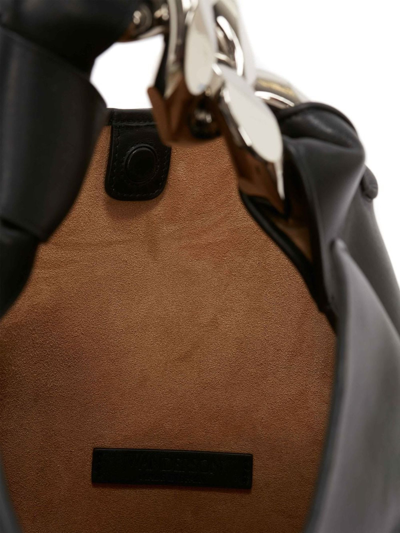 Shop Jw Anderson Black Leather Shoulder Bag In Nero