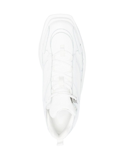 Shop Alyx White Calf Leather Sneakers In Bianco