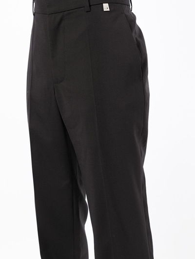 Shop Alyx Black Wool-blend Trousers In Nero