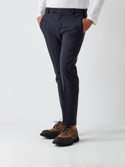 Shop Pt01 Pantalone Uomo Dieci Trousers In Blu