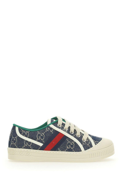 Shop Gucci Tennis 1977 Sneakers In Blu/avorio