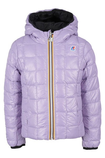 Shop K-way Lily Thermo In Agx Nero Viola