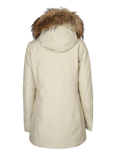 Woolrich Ivory Polyester Luxury Arctic Down Jacket In White