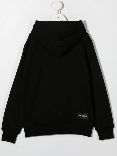 Shop Neil Barrett Black Cotton Hoodie In Nero