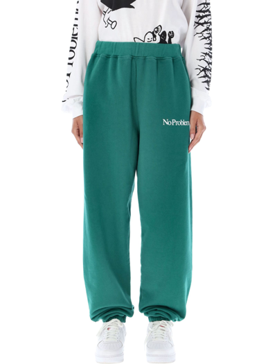 Aries Mini Problemo Jogging Pants In Alpine Green
