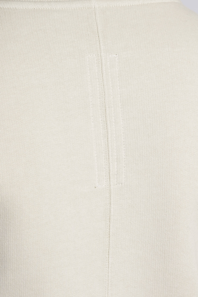Shop Drkshdw Cropped Sweat Sweatshirt In Beige Cotton