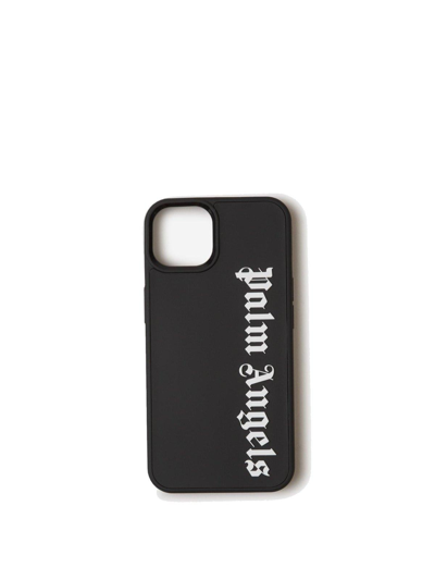 Shop Palm Angels Logo Stamp Iphone 13 Case In Black