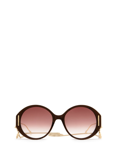 Shop Gucci Gg1202s Brown Sunglasses