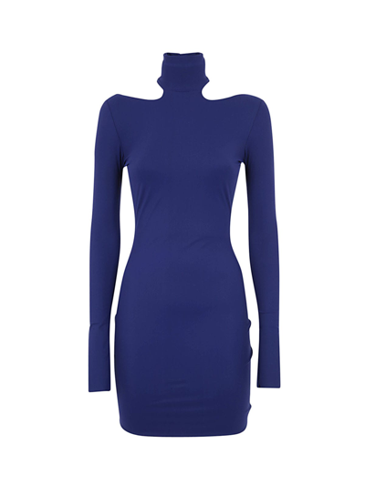 Shop Amazuìn Clara Mini Dress In Midnight Blue