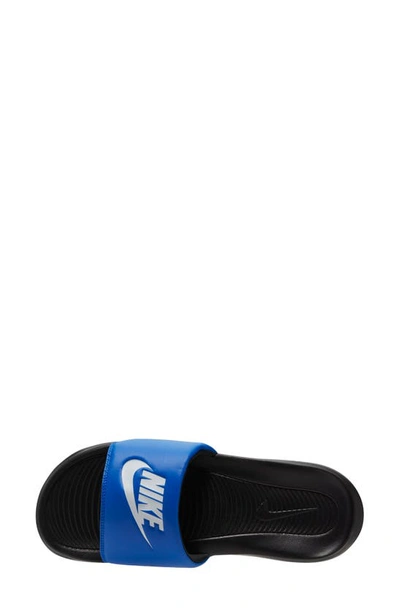 Shop Nike Victori One Sport Slide In Racer Blue/ White/ Black