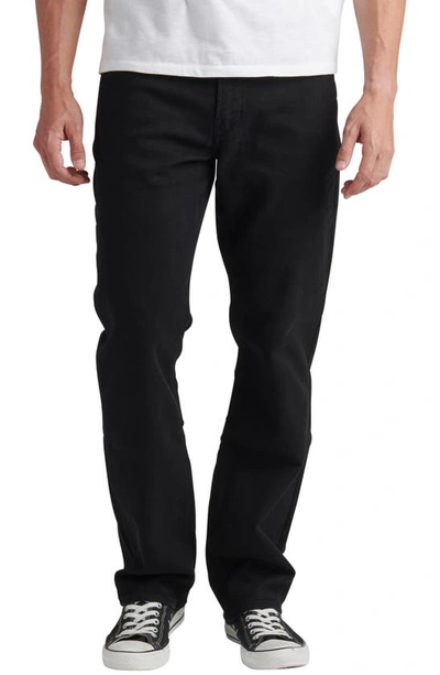 Shop Silver Jeans Co. The Athletic Straight Leg Jeans In Black