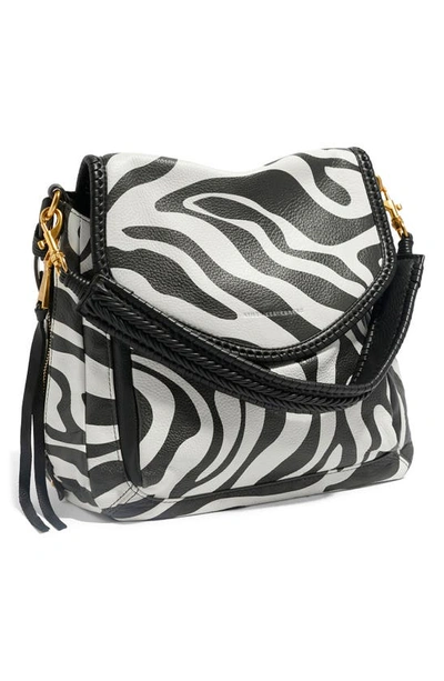 Shop Aimee Kestenberg All For Love Convertible Leather Shoulder Bag In Signature Zebra