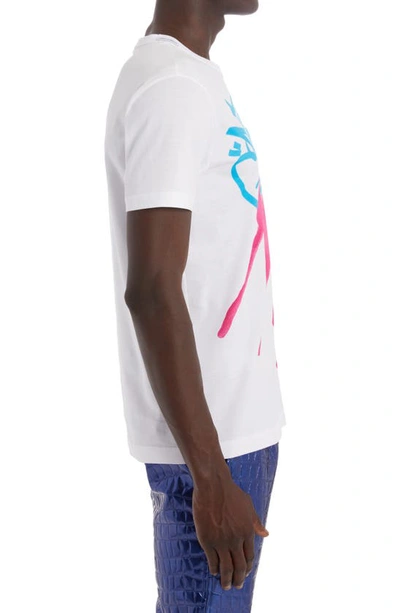 Shop Dolce & Gabbana Graffiti Print Pocket Graphic Tee In Graffiti F.bco Ott