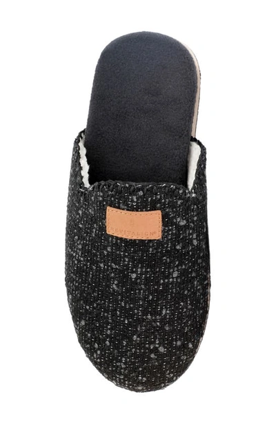 Revitalign Alder Faux Shearling Orthotic Slipper In Black