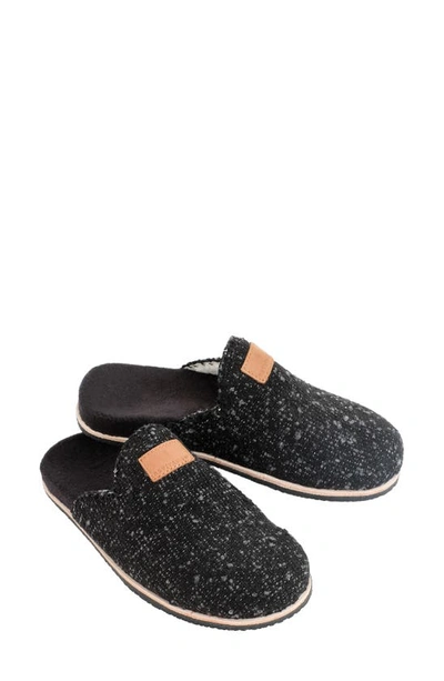 Revitalign Alder Faux Shearling Orthotic Slipper In Black