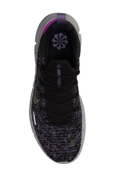 Nike Free Run 5.0 Running Shoe In Black/ Metallic Pewter | ModeSens