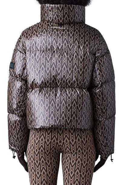 Shop Mackage Mylah Water Repellent 800-fill Power Down Recycled Polyester Puffer Jacket In Coffee