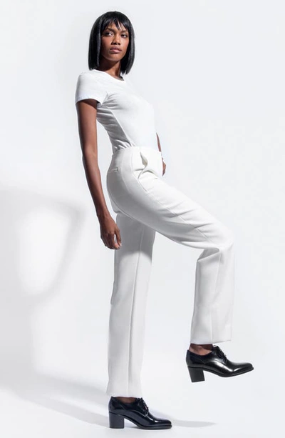 The Office Of Angela Scott Miss Button Heeled Oxfords In Black