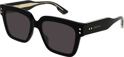 Shop Gucci Grey Square Mens Sunglasses Gg1084s 001 54 In Black / Grey