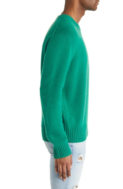 Shop Frame Cashmere Crewneck Sweater In Dress Green