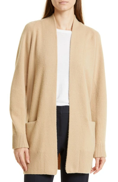 Shop Vince Shawl Collar Cashmere Cardigan In Camel