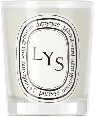 Shop Diptyque White Lys Candle, 190 G In Na