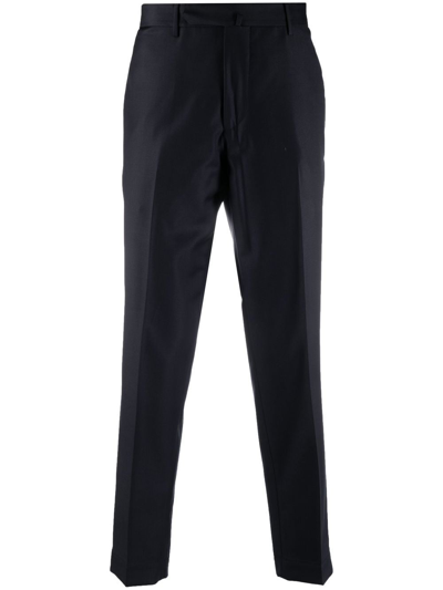 Dell'oglio Nagone Creased Cropped Trousers In Blau
