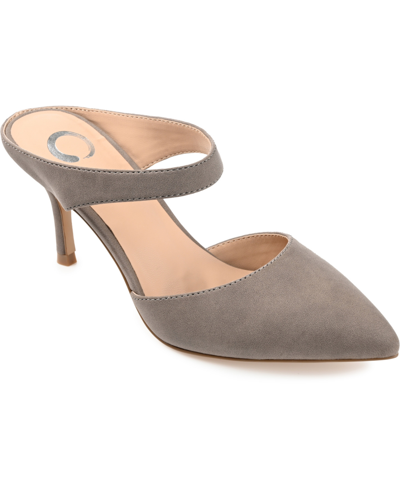 Journee Collection Women's Maevali Pointed Toe Heels In Taupe