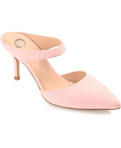 Journee Collection Maevali Womens Pointed Stiletto Heel Pumps In Pink