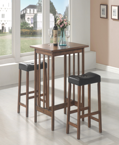 Shop Coaster Home Furnishings Sidney 3 Piece Table Set In Brown