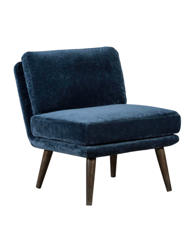 Shop Tommy Hilfiger Pelham Armless Accent Chair In Navy