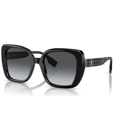 Shop Burberry Women's Helena Polarized Sunglasses, Be4371 In Black
