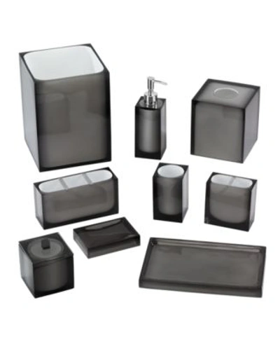 Shop Avanti Soho Grey Tinted Exterior Resin Bath Accessories In Smoke