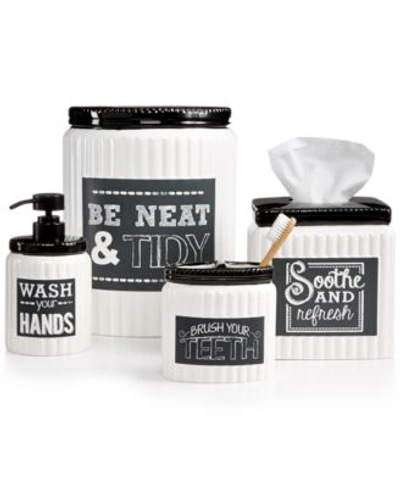 Avanti Chalk It Up Bath Accessories Collection Bedding In Chalk