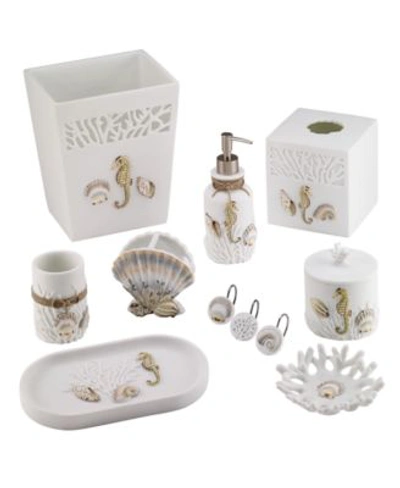 Shop Avanti Destin White Coral Shells Resin Bath Accessories In Multi