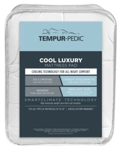 Shop Tempur-pedic Tempur Pedic Cool Luxury Mattress Pads In White