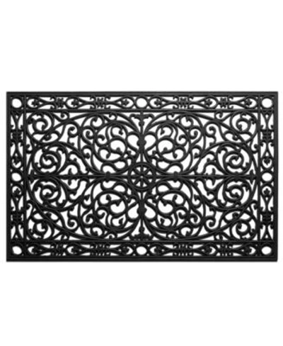 Shop Home & More Home More Gatsby Rubber Doormat Collection In Black