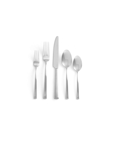 Shop Nambe Taos Flatware Place Setting Set, 5 Piece In Silver