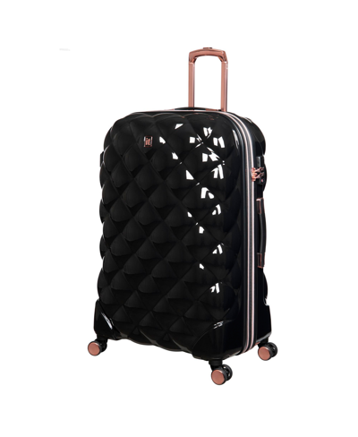 It Luggage St Tropez Trois 21" Hardside Carry-on 8 Wheel Expandable Spinner In Black