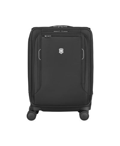 Shop Victorinox Werks 6.0 Frequent Flyer Plus 22.8" Carry-on Softside Suitcase In Black