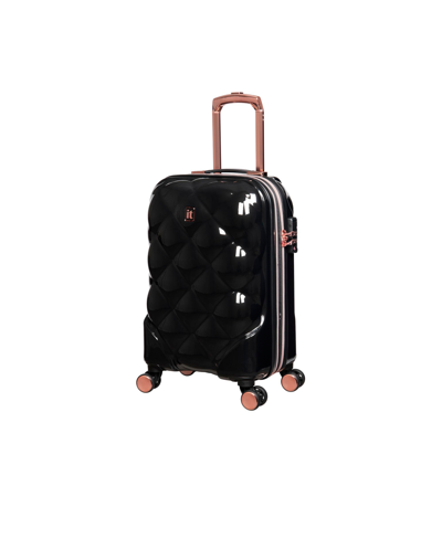 Shop It Luggage St Tropez Trois 21" Hardside Carry-on 8 Wheel Expandable Spinner In Black