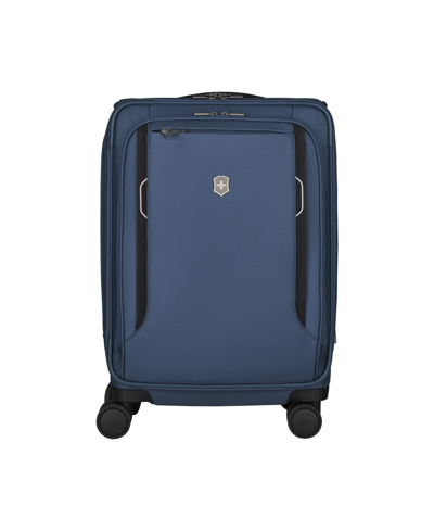 Shop Victorinox Werks 6.0 Frequent Flyer Plus 22.8" Carry-on Softside Suitcase In Blue